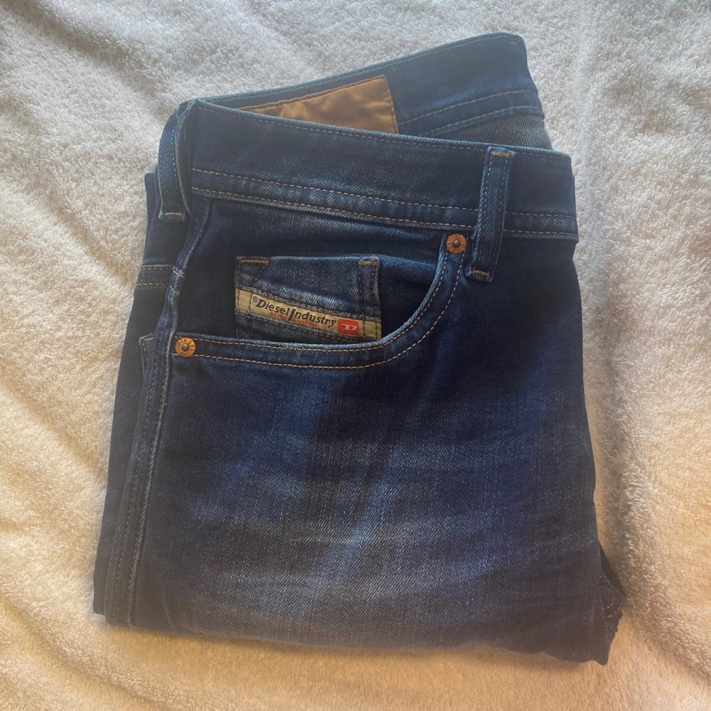 Diesel Thommer L.32 Slim‎ Skinny Jeans Mens 29 Dark Indigo Blue Wash 0860L